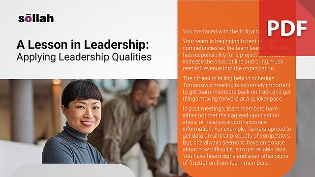A Lesson in Leadership - Applying Leadership Qualities