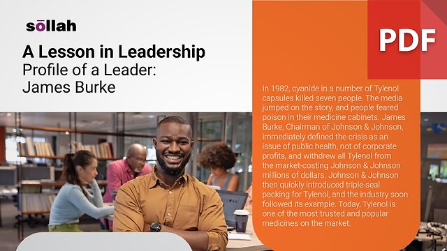 A Lesson in Leadership - Profile of a Leader (James Burke)