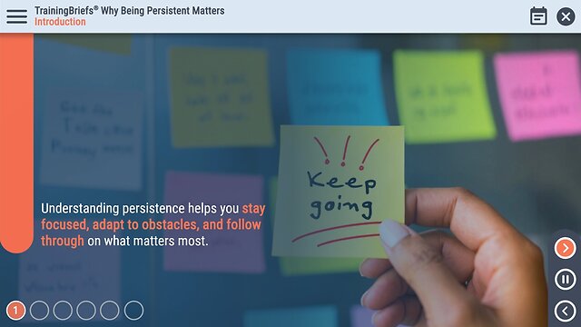 TrainingBriefs® Why Being Persistent Matters